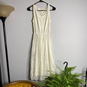 White/Cream lace Spring Dress